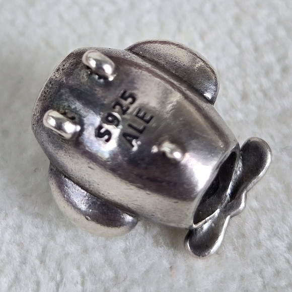 PANDORA Retired Airplane Charm Sterling Silver 925 - Picture 2 of 3